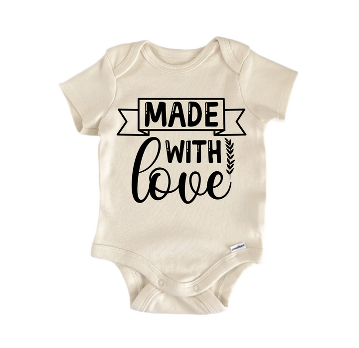 Hecho con amor - Ropa para bebé niño niña Body para bebé Divertido y lindo Recién nacido 