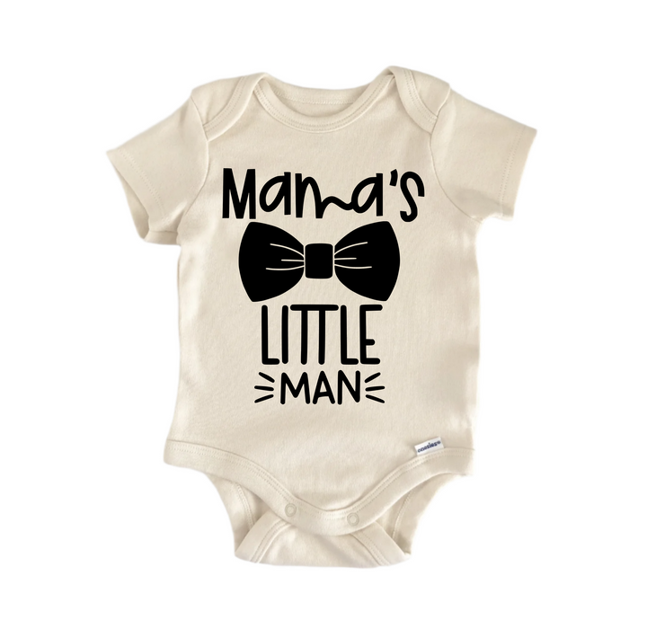 Mama's Little Man - Baby Boy Girl Clothes Infant Bodysuit Funny Cute Newborn