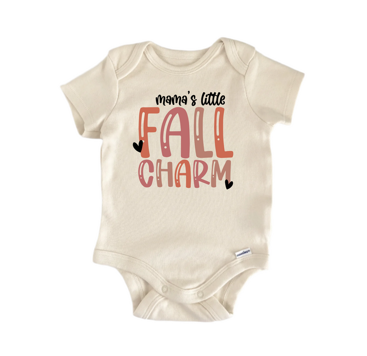 Mamas Little Fall Charm -  Baby Boy Girl Clothes  Bodysuit Funny Cute