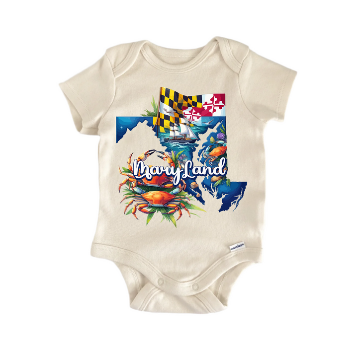 Maryland - Baby Boy Girl Clothes Infant Bodysuit Funny Cute