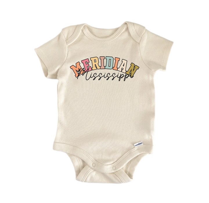 Meridian Mississippi - Baby Boy Girl Clothes  Bodysuit Funny Cute