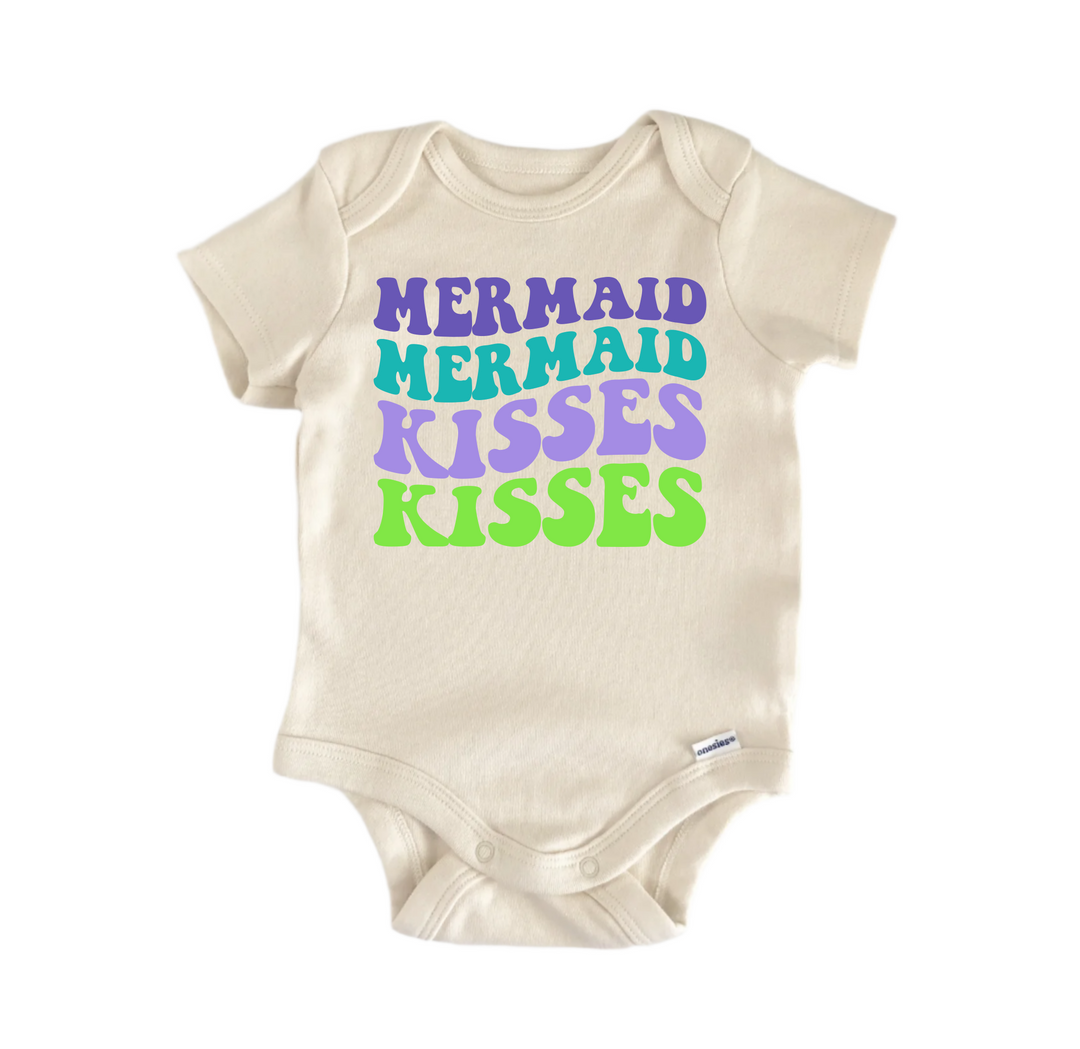 Mermaid Kisses -  Baby Boy Girl Clothes  Bodysuit Funny Cute Newborn