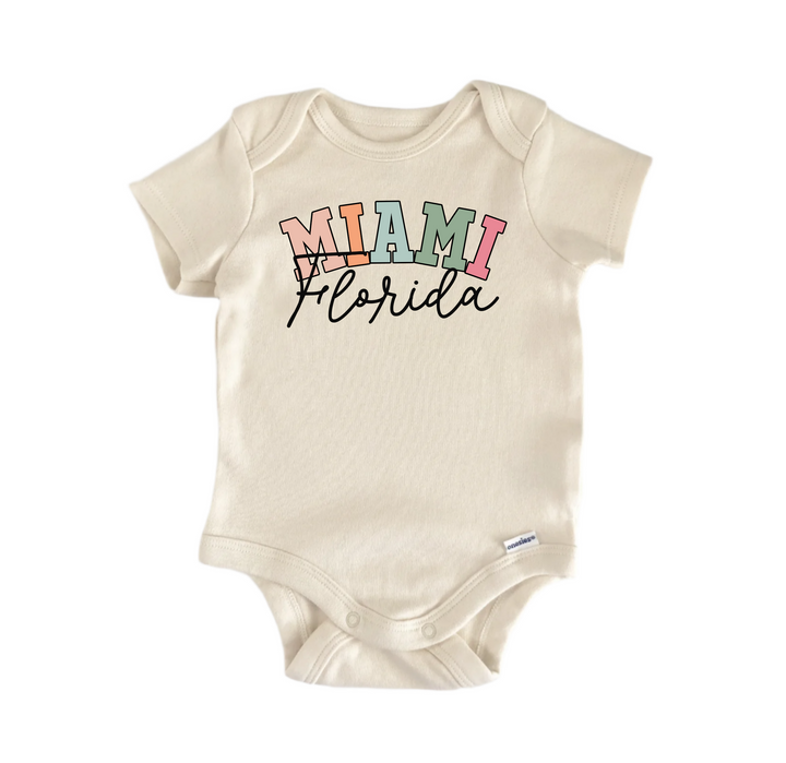 Miami Florida -  Baby Boy Girl Clothes  Bodysuit Funny Cute