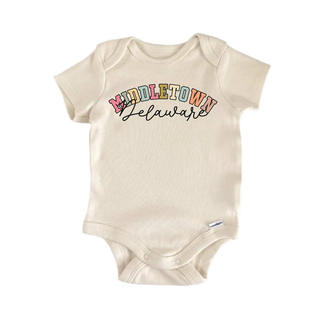 Middletown Delaware - Baby Boy Girl Clothes  Bodysuit Funny Cute