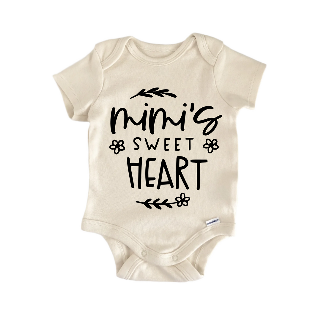 Mimi's Sweet Heart - Baby Boy Girl Clothes Infant Bodysuit Funny Cute Newborn