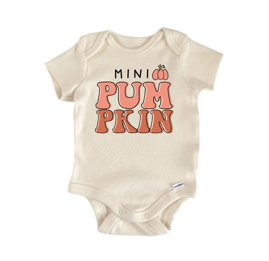 Mini Pumpkin Fall -  Baby Boy Girl Clothes  Bodysuit Funny Cute