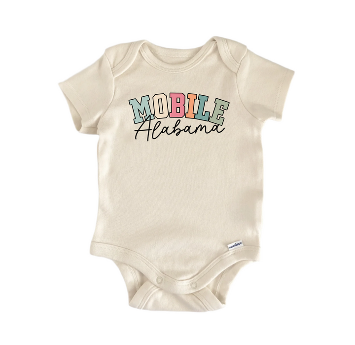 Mobile Alabama -  Baby Boy Girl Clothes  Bodysuit Funny Cute