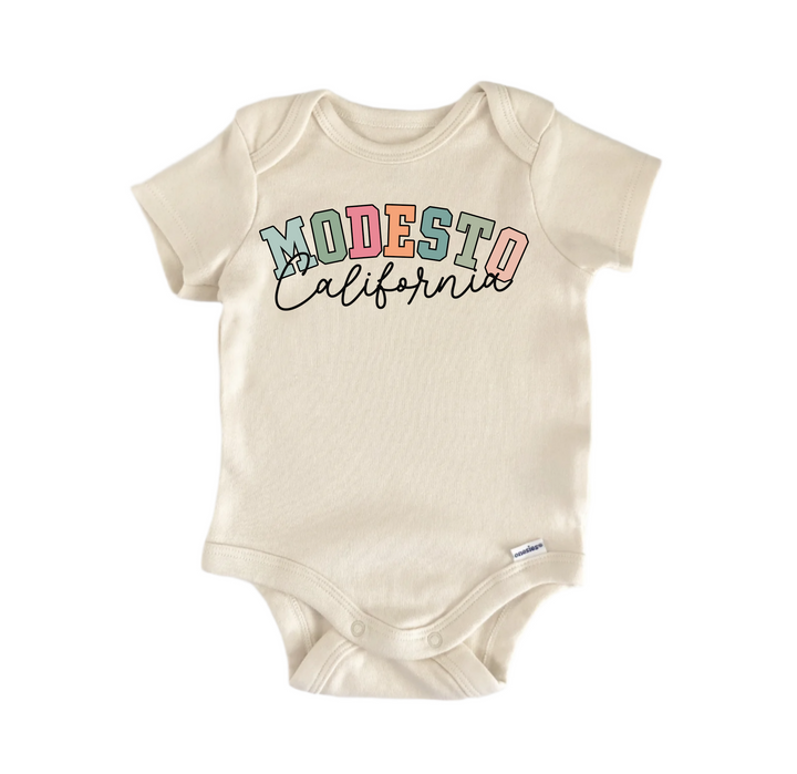 Modesto California -  Baby Boy Girl Clothes  Bodysuit Funny Cute