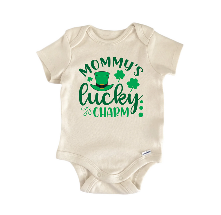 Mommy's Lucky Charm St. Patrick's Day -  Baby Boy Girl Clothes Bodysuit Funny Cute