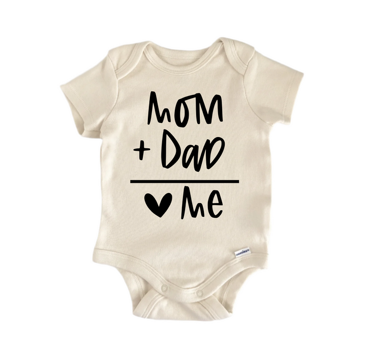 Mon + Dad  - Baby Boy Girl Clothes Infant Bodysuit Funny Cute Newborn