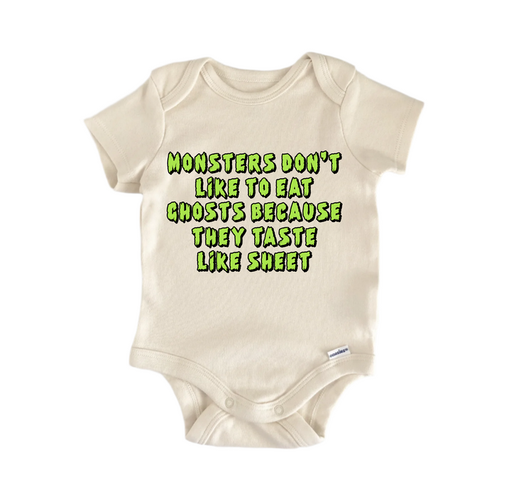 Monsters Don't Like Halloween Fall October -  Baby Boy Girl Clothes  Bodysuit Funny Cute