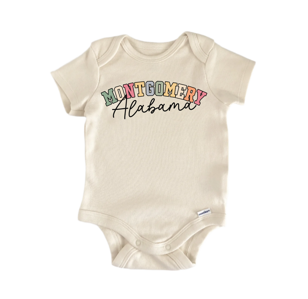 Montgomery Alabama -  Baby Boy Girl Clothes  Bodysuit Funny Cute