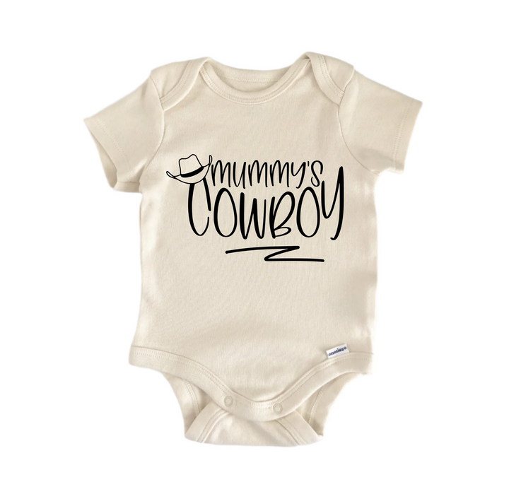 Mommy's Cowboy - Baby Boy Girl Clothes Infant Bodysuit Funny Cute Newborn