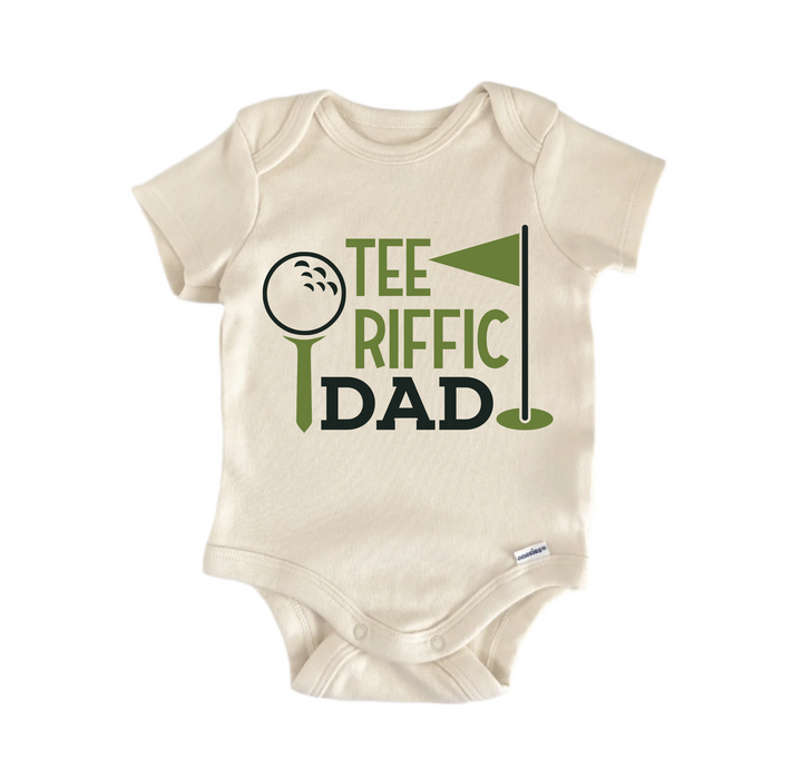 Tee Riffic Dad  Golf - Baby Boy Girl Clothes  Bodysuit Funny Cute