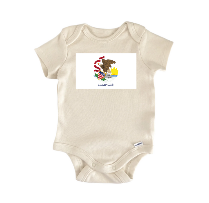 Illinois - Baby Boy Girl Clothes Infant Bodysuit Funny Cute