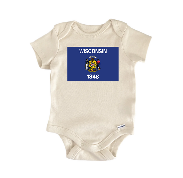 Wisconsin - Baby Boy Girl Clothes Infant Bodysuit Funny Cute