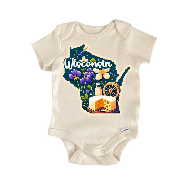 Wisconsin - Baby Boy Girl Clothes Infant Bodysuit Funny Cute