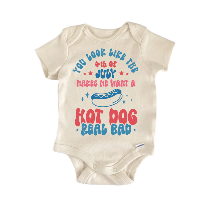 You Look Like The 4th of July  -  Baby Boy Girl Clothes  Bodysuit Funny Cute Newborn