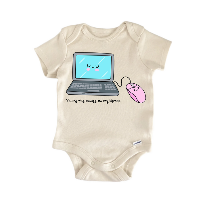 You're The Mouse To My Laptop Valentines -  Baby Boy Girl Clothes  Bodysuit Funny Cute