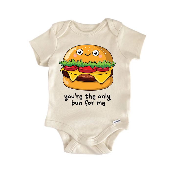 You're  The Onle Bun For Me Valentine -  Baby Boy Girl Clothes  Bodysuit Funny Cute