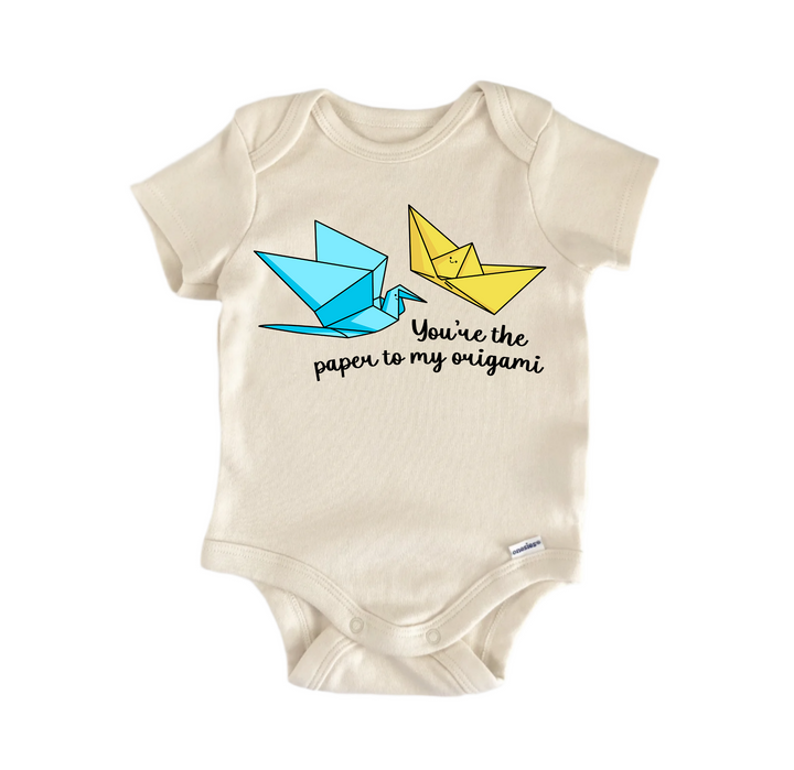 You're The Paper To My Origami Valentines -  Baby Boy Girl Clothes  Bodysuit Funny Cute