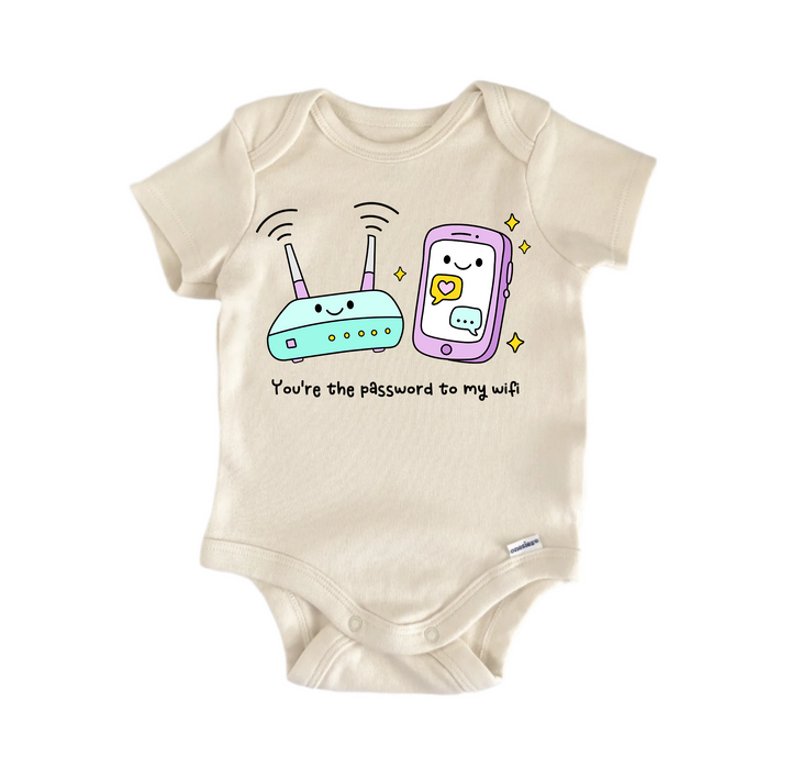 You're The Password To My Wifi Valentines -  Baby Boy Girl Clothes  Bodysuit Funny Cute