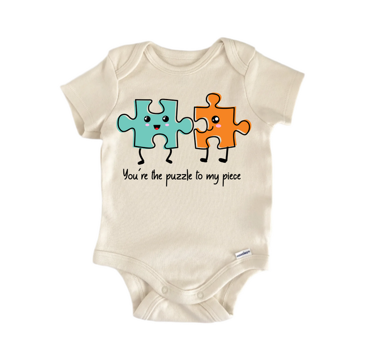 You're The Puzzle To My Piece Valentines -  Baby Boy Girl Clothes  Bodysuit Funny Cute