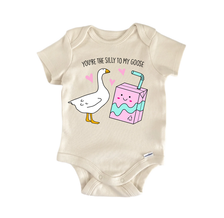 You're The Silly To My Goose Valentines -  Baby Boy Girl Clothes  Bodysuit Funny Cute