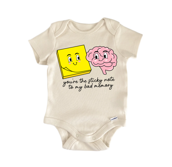 You're The Sticky Note To My Bad Memory  Valentines -  Baby Boy Girl Clothes  Bodysuit Funny Cute