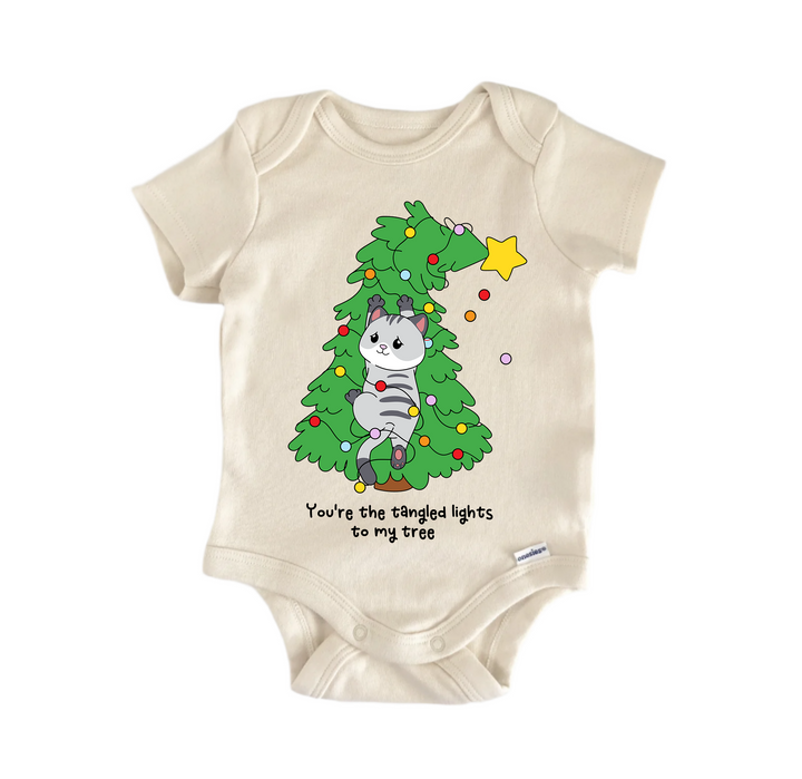 You're The Tangled Lights To My Tree Valentines -  Baby Boy Girl Clothes  Bodysuit Funny Cute