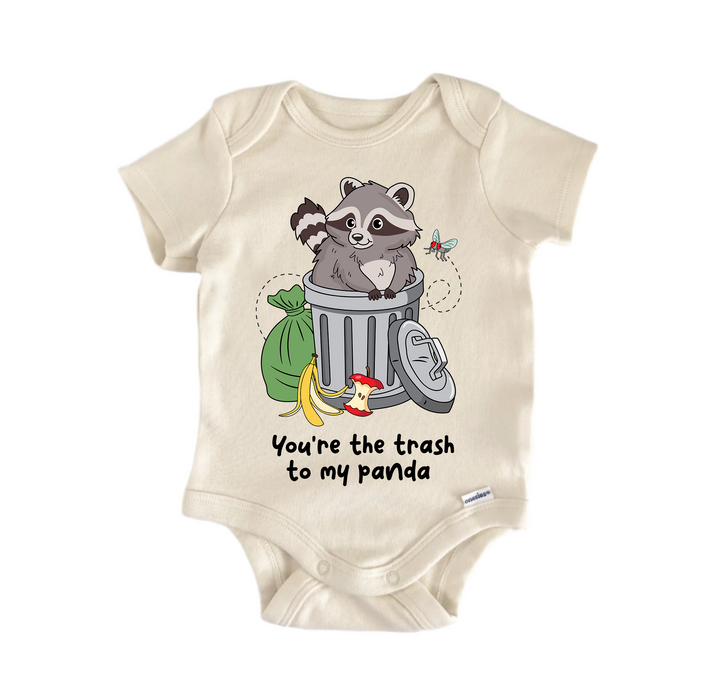 You're The Trash To My Panda Valentines -  Baby Boy Girl Clothes  Bodysuit Funny Cute