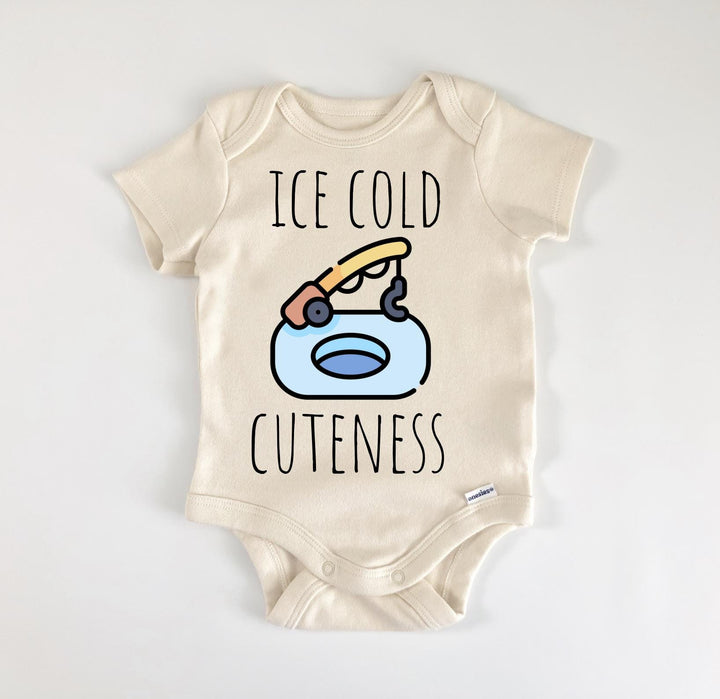 Ice Fishing - Baby Boy Girl Clothes Infant Bodysuit Funny Cute