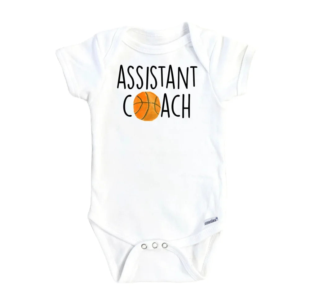 Assistant Basketball - Baby Boy Girl Clothes Infant Bodysuit Funny Cute Newborn Onesie