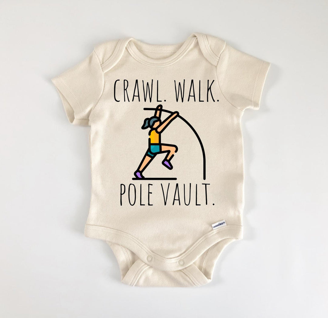 Pole Vault Track Field - Baby Boy Girl Clothes Infant Bodysuit Funny Cute