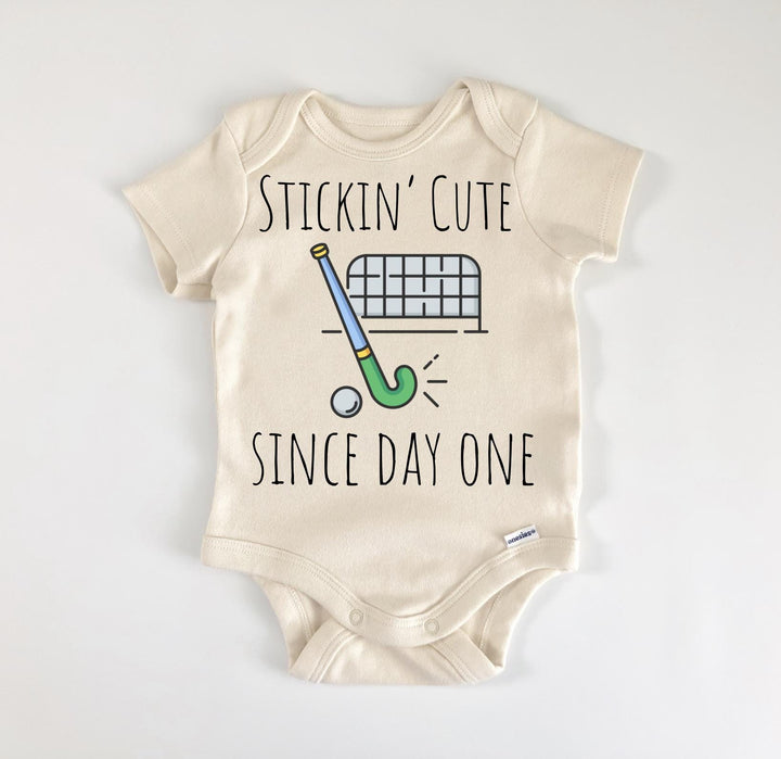 Field Hockey - Baby Boy Girl Clothes Infant Bodysuit Funny Cute