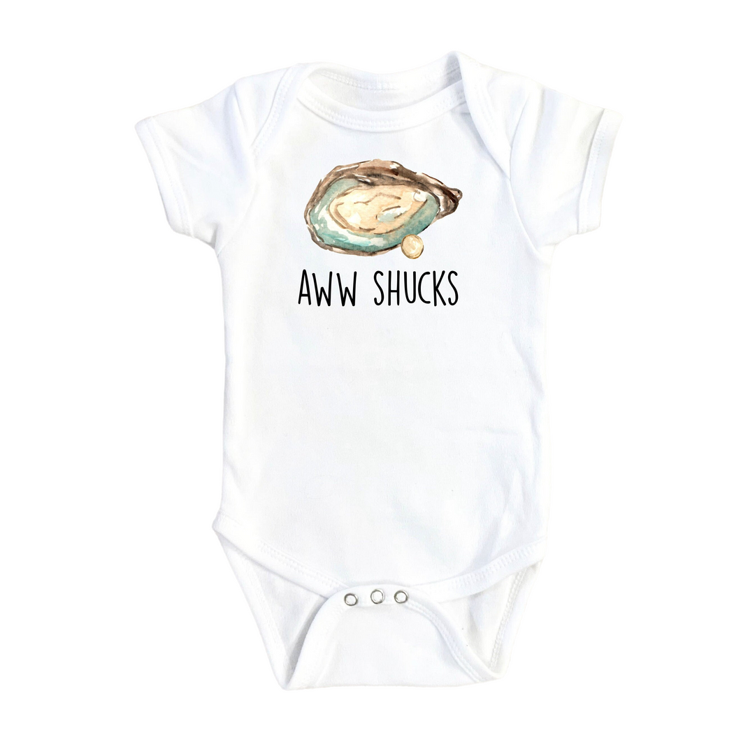 Oyster Aww - Baby Boy Girl Clothes Infant Bodysuit Funny Cute Newborn Onesie