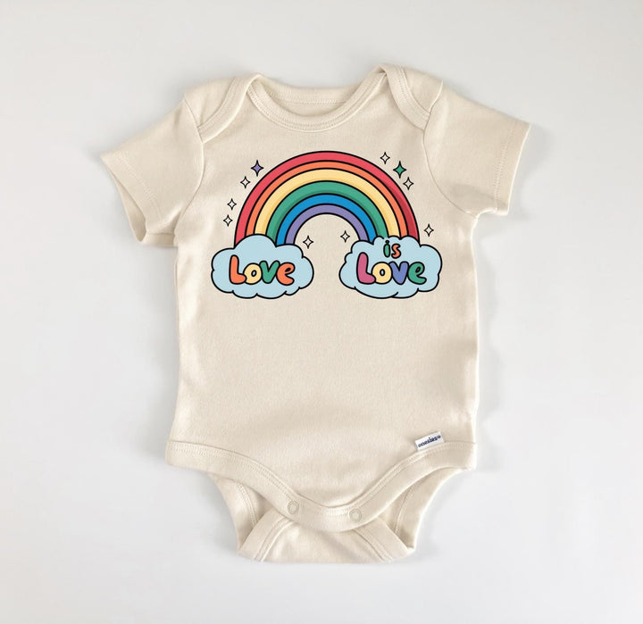 Lgbtq Love Rainbow - Baby Boy Girl Clothes Infant Bodysuit Funny Cute Newborn