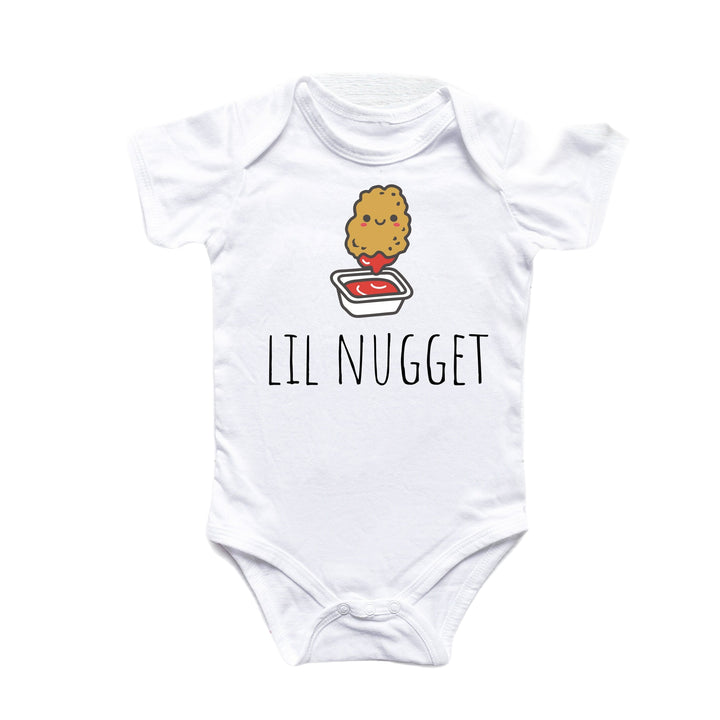 Little Nugget Chicken Fast Food - Baby Boy Girl Clothes Infant Bodysuit Funny Cute Newborn