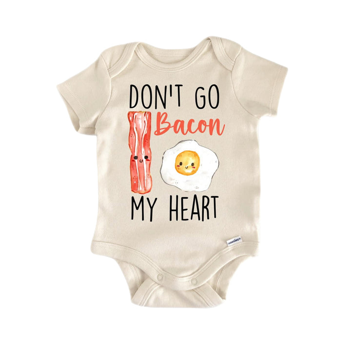 Bacon Egg Heart - Baby Boy Girl Clothes Infant Bodysuit Funny Cute Newborn