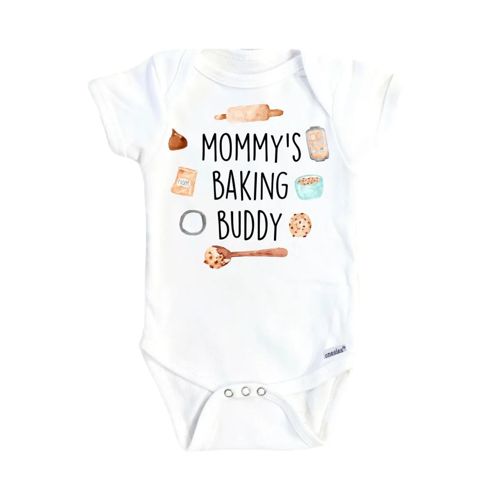 Baking Buddy Cookie - Baby Boy Girl Clothes Infant Bodysuit Funny Cute Newborn Onesie