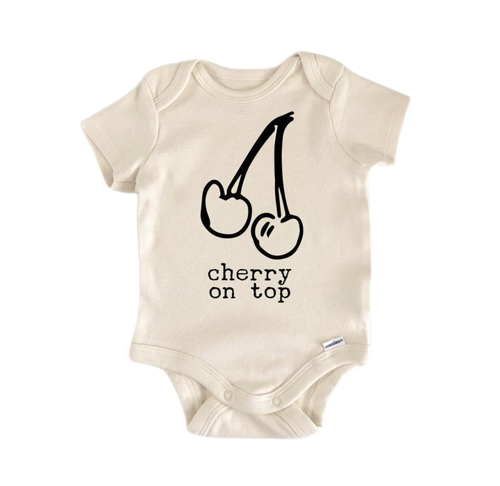 Cherry On Top - Baby Boy Girl Clothes Infant Bodysuit Funny Cute Newborn