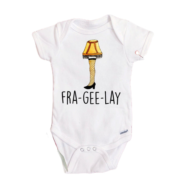 Christmas Leg Lamp - Baby Boy Girl Clothes Infant Bodysuit Funny Cute Story Onesie