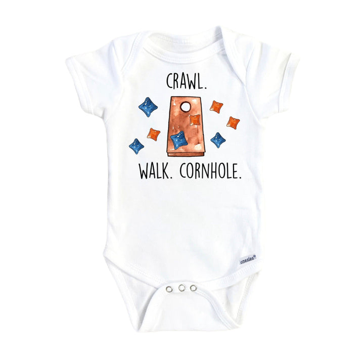 Cornhole Crawl - Baby Boy Girl Clothes Infant Bodysuit Funny Cute Newborn Onesie