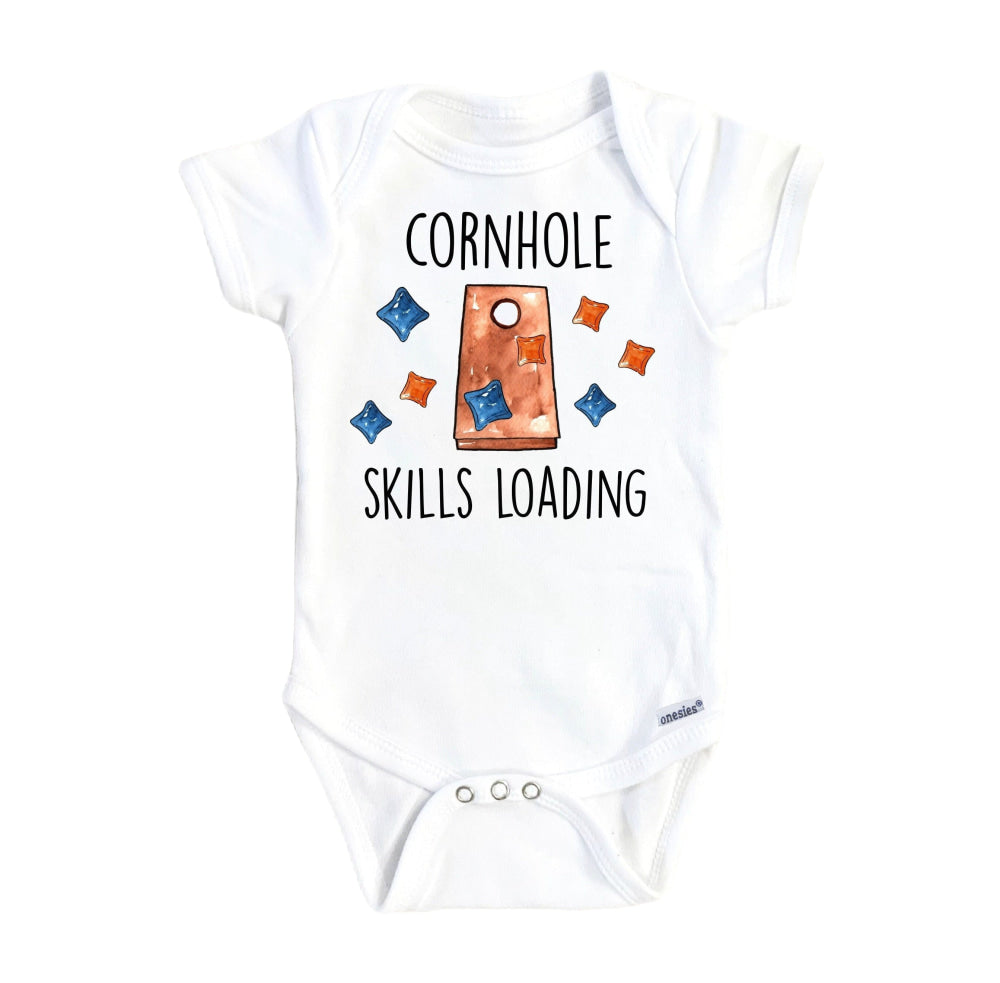 Cornhole Skills - Baby Boy Girl Clothes Infant Bodysuit Funny Cute Newborn Onesie