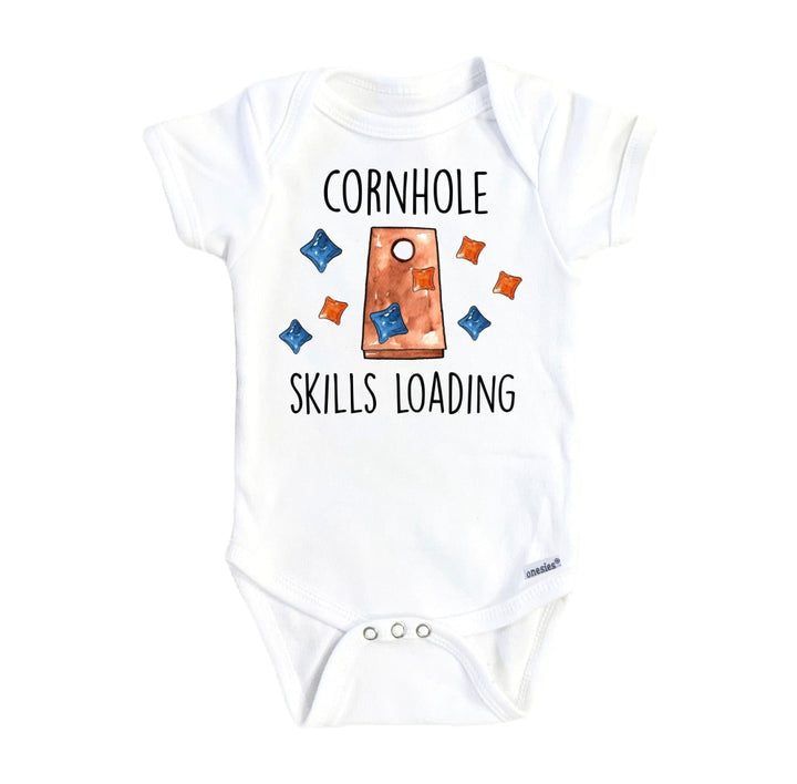 Cornhole Skills - Baby Boy Girl Clothes Infant Bodysuit Funny Cute Newborn Onesie