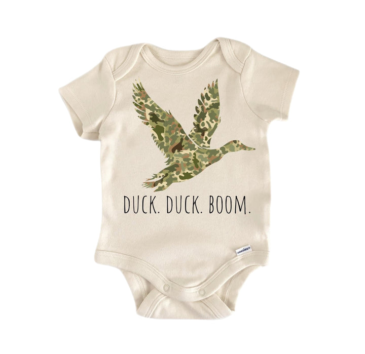 Crawl Walk Hunt Duck Boom - Ropa para bebés, niños y niñas, mono infantil divertido y lindo para recién nacidos 