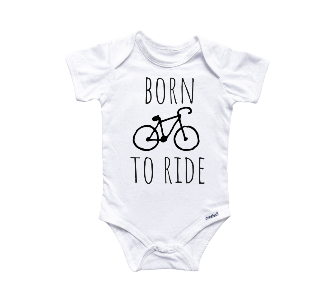 Cycling Bicycle - Baby Boy Girl Clothes Infant Bodysuit Funny Cute Newborn Onesie