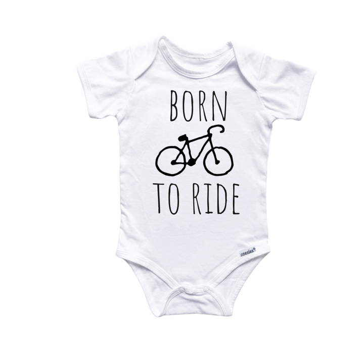 Cycling Bicycle - Baby Boy Girl Clothes Infant Bodysuit Funny Cute Newborn Onesie