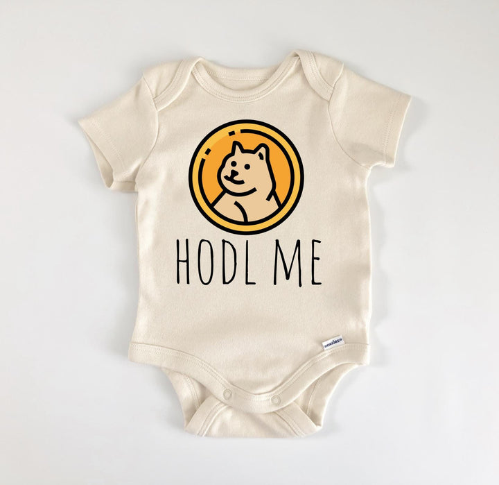 Dodgecoin Crypto - Baby Boy Girl Clothes Infant Bodysuit Funny Cute