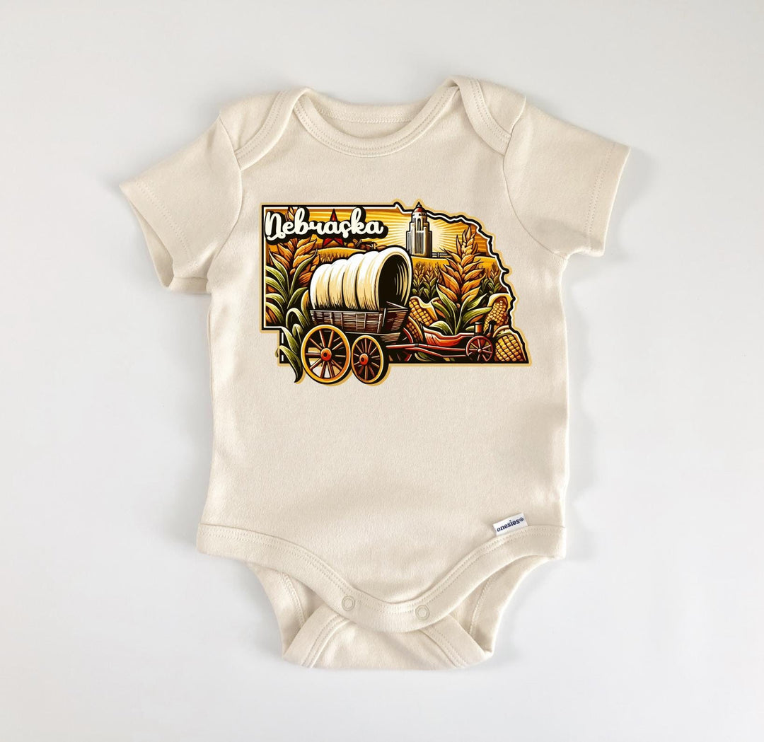 Nebraska - Baby Boy Girl Clothes Infant Bodysuit Funny Cute Newborn